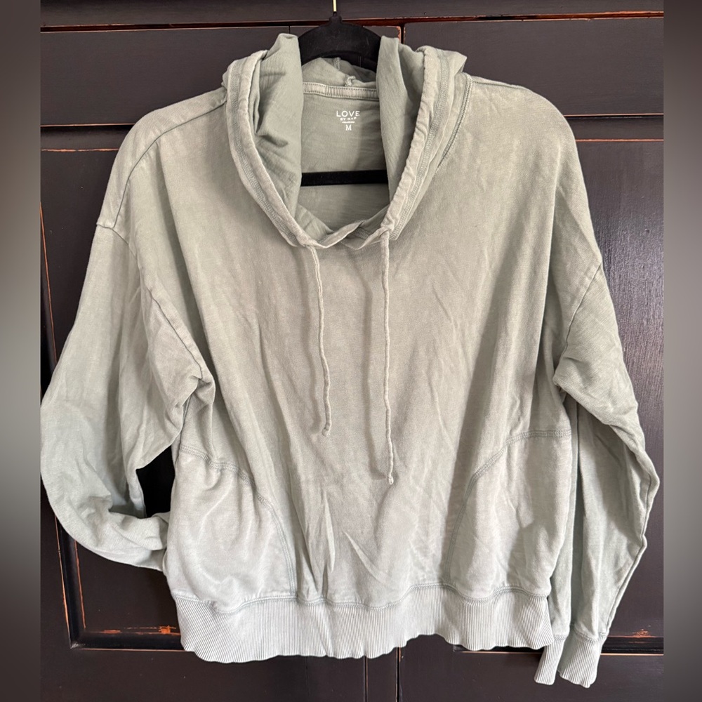 GAP Light Sage Hooded Pullover